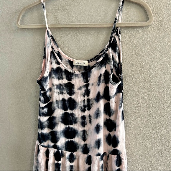 Women’s Ginger G Pink & Black Tie Dye Dress. Size Medium - Picture 2 of 5